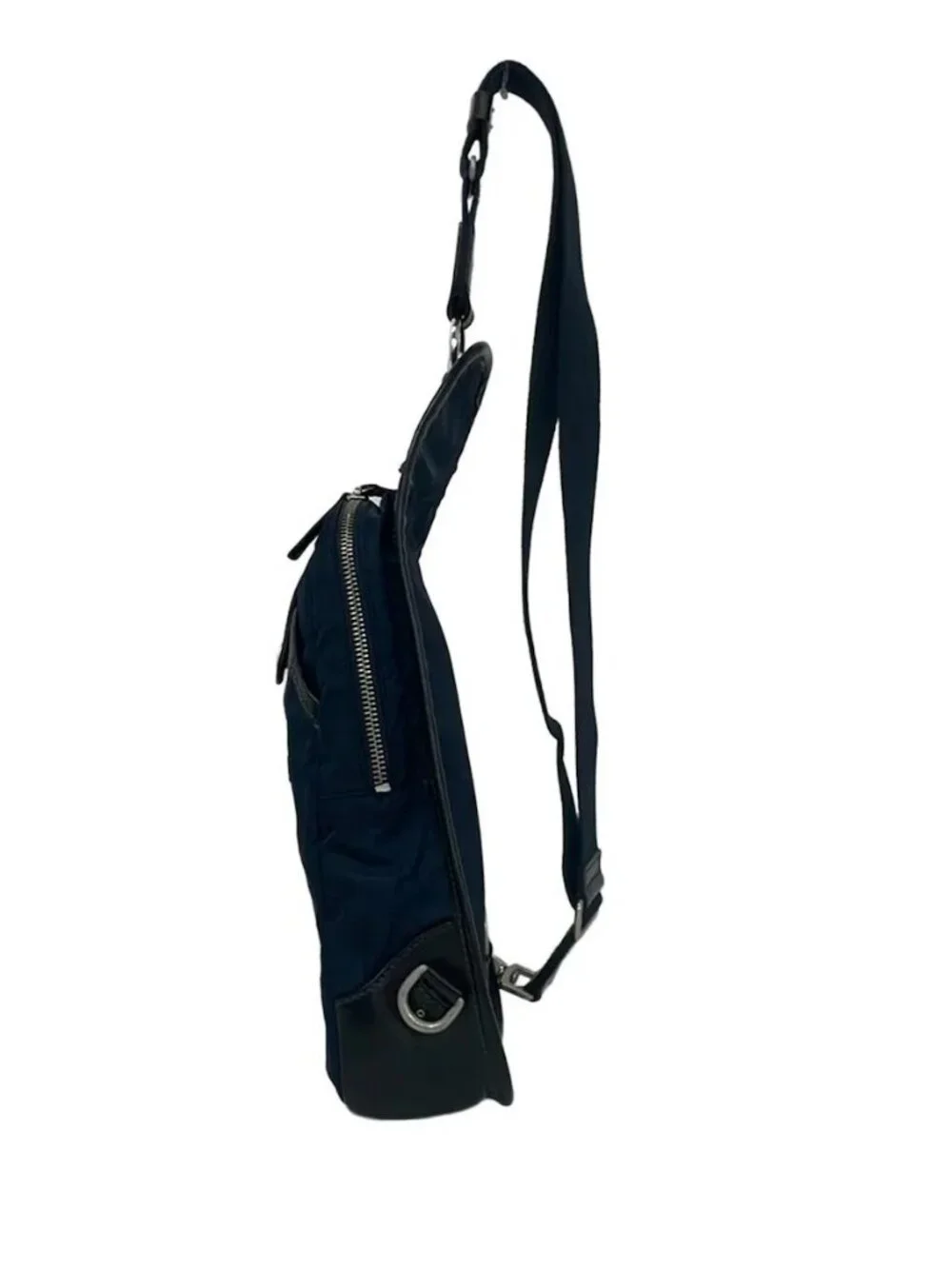 Daniel&Bob Navy Black Nylon Leather Backpack